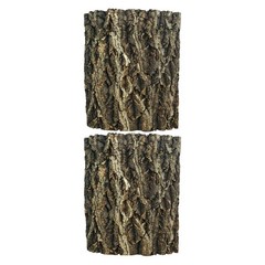 2Pcs Brown Cork Bark Flats for Reptile Enclosure Natural Climbing Wall Decor