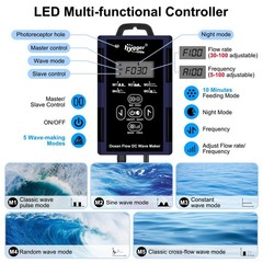 hygger Mini Wave Maker for Saltwater & Freshwater Aquarium, Ultra-Quiet Trans…