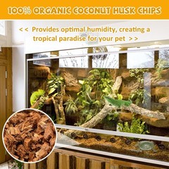 Legigo 10LBS Coconut Chip Substrate for Reptiles, 72QT Natural 1 Pack-10LBS