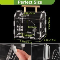 Jumping Spider Enclosure,Premium Acrylic Spider Enclosure – Ideal for Tarantu…
