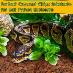 Halatool 10 LBS Coconut Husk Chips for Reptiles, 72QT Compressed Coco Chips S…