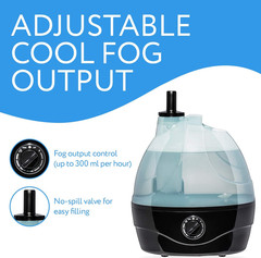 Reptile Fogger & Humidifier – Adjustable Fog Output for Mini Terrarium Fogger –