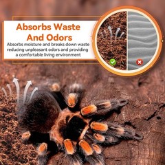 4 Pack Coconut Fiber Substrate Natural Coco Coir Bedding Reptiles Turtles