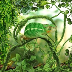 QUOZUO Bearded Dragon Tank Accessories for Habitat, Terrarium Hanging Plants …