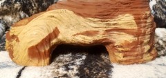 2 large Reptile Hide Aways. one rock, one log