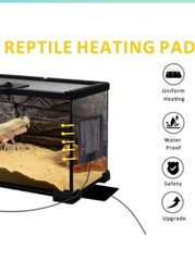 8W 6″X 8″ Under Tank Reptile Heater Amphibians Small Animal Plant Terrarium Side