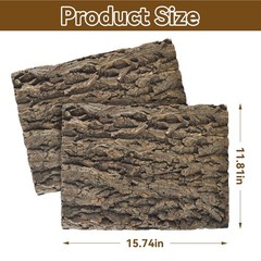 2PCS Reptile Cork Bark Background,15.74 x 11.81 Inch Natural Cork Wood Terrar…
