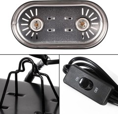 Reptile Heat Lamp Combo Pack with Dual Reptile Lig