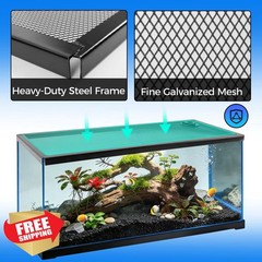 REPTI ZOO Terrarium Screen Cover 30×12 inch