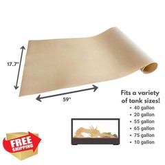 REPTILE LINERS Beige Tank Liner 17.7″x59″