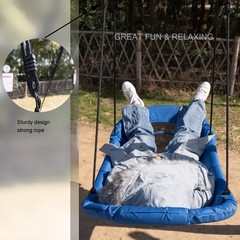 Platform Boat Swing 66 inch-Hanging Hammock Lounger Swing for Tree Backyard P…