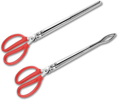 2pcs Snake Feeding Tongs, 15 inch Snake Hook Snake Grabber Tool Snake Stick Rept