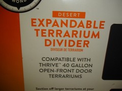 Thrive Expandable Terrarium Divider Fits 40 Gallon BRAND NEW