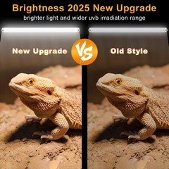 T8 15W UVB 10.0 Reptile Light, 18inch UVA UVB Reptile Light Bulb 2 Pack, Fluo…