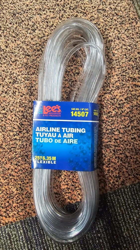 Lees Airline Tubing 25′ Long Tube (.165 Internal Diameter Tubing)