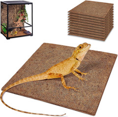 Coco Fiber Reptile Mat 10 Pack 12×12 Substrate Liner Garden Mulch Pads