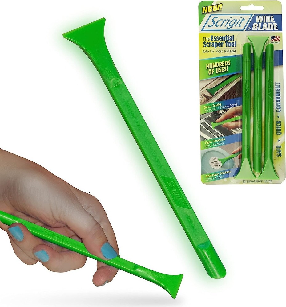 Scrigit Scraper Wide Blade No-Scratch Plastic Scraper Tool, 3 Pack – The Hand…