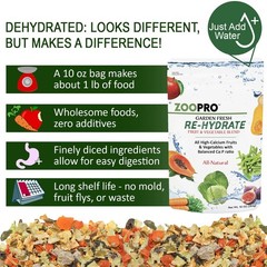 Garden Fresh Re-Hydrate – High Calcium Dried Fruit & Vegetable Mix – for Suga…