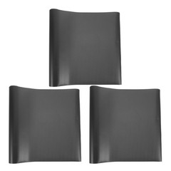 3Pcs Black Reptile Tank Carpet Eva Soft Flooring Washable Reusable Mat