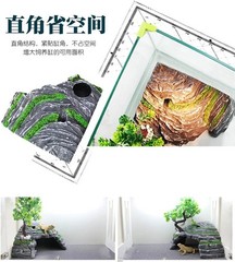 Reptile Simulation Rock Hide-Resin Amphibian Hideouts Cave Size 3.94” x 1.77”