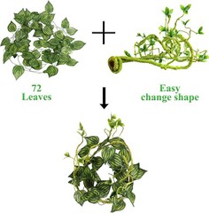 Reptile Vines Plants for Terrarium Flexible Vines Jungle Climbing Branch