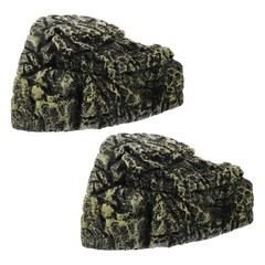 2 PCS Amphibian Habitat Reptile Basking Platform Hideout Fish Decoration