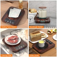 Electric Sourdough Starter Warmer, Upgrade Warming Heating Pad Mat for Sour D…