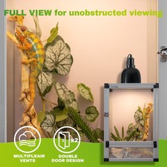 Hybrid Reptile Cage Small Habitat Air Cage Perfect for Frogs, Lizards, Chameleon