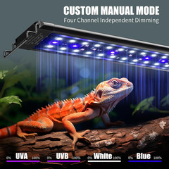 18-Inch LED UVA UVB Light for Reptiles with Controller, Full Spectrum UVA & UVB