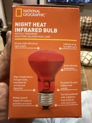 National Geographic Night Heat Infrared Bulb Reptile Terrarium 50 Watt Heat Lamp