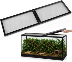 55 Gallon Screen Cover for Hinged Door Pet Reptile Terrarium Screen Cover Large