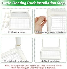 Hanging Turtle Basking Platform, Plastic Turtle Floating Dock Basking Area Repti