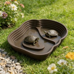 Pet Turtle Bathing Pool Reptile Food Water Dish Feeding Dishes Lizard Pot
