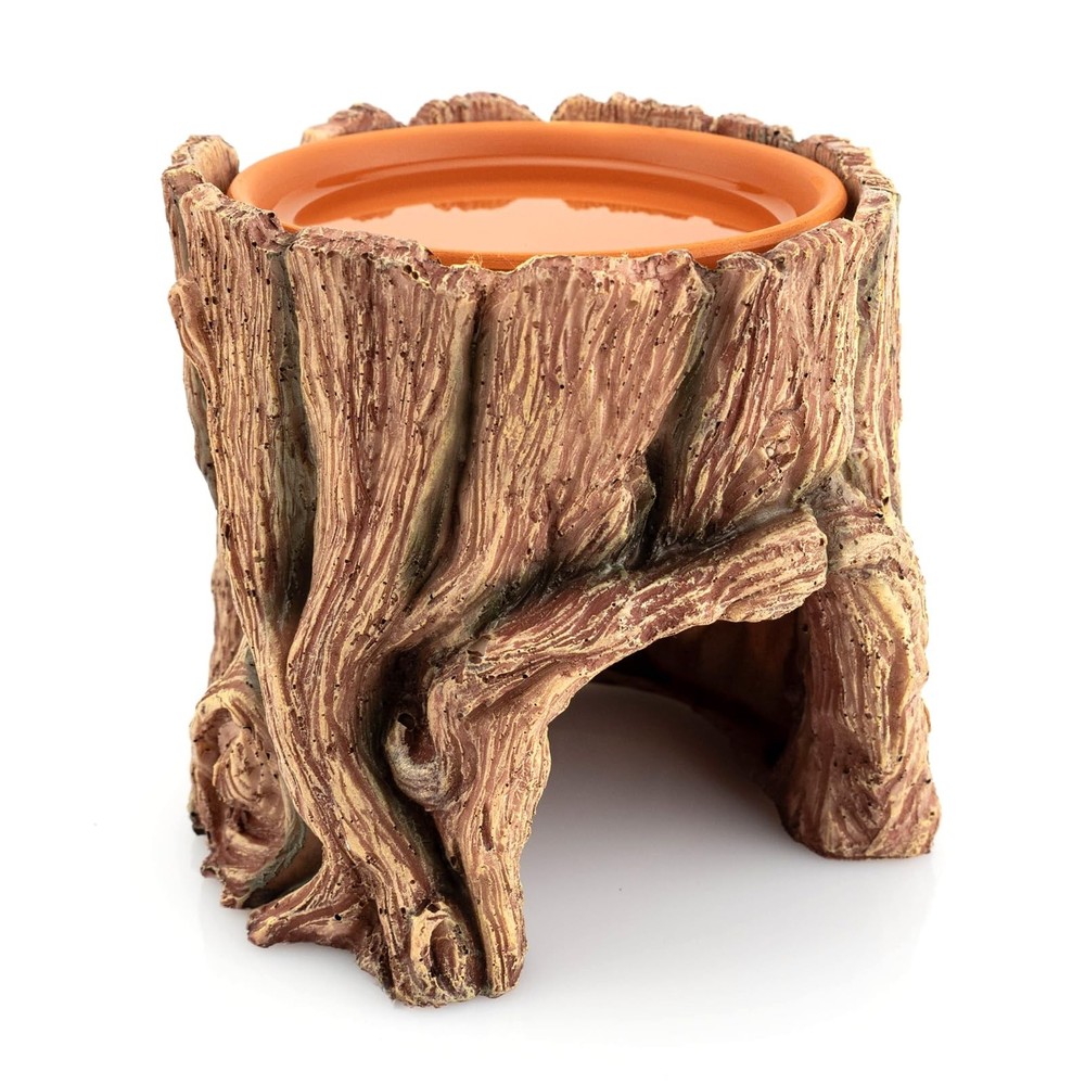 Reptile Hide Cave Resin – Moisture Keeping Reptile Shelter with Clay Water