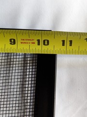 Black metal mesh 10×20″ terrarium lid