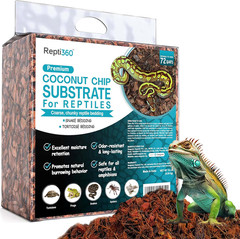Coco Chip Substrate 72QT Reptile Bedding Ball Python Snake Terrarium