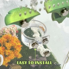 Jumping Spider Feeding Dish Set, Magnetic Water Bowl, Reptile Feeding Tongs, …