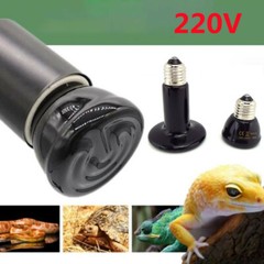 Black Pet Heating Lamp 50-200W E27 Infrared Ceramic Reptile Heat Emitter Bulbs