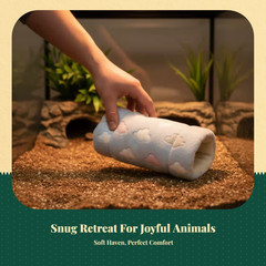 Plush Hideout Tunnel, Gecko Bedding, Snug Shelter
