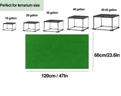 47×24 Inch Reptile Carpet Terrarium Liner Substrate Mat For Lizard Snake