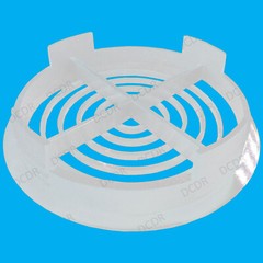 8x White Vivarium Reptile Push Fit Round Air Vent, 110mm, 100mm Hole