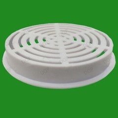 100x White Vivarium Reptile Push Fit Round 65mm Air Vents, 60mm Hole,Ventilation