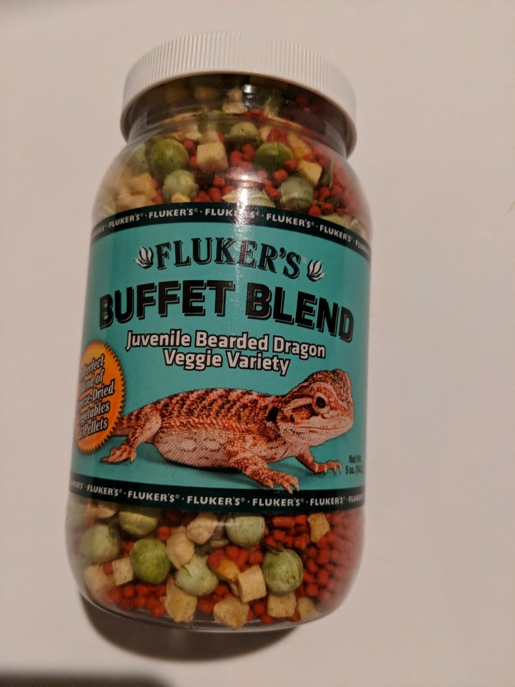 Flukers 1 Piece Juvenile Bearded Dragon Veggie Variety Diet, 5 oz