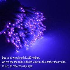 Solhice 60ft Black Light String Lights for Glow Party, 240 60ft,