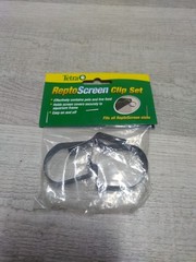 NEW Tetra Reptoscreen Clip Set -Holds Screen Cover Securely to Aquarium Frame