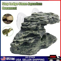 Reptile Cave Turtle Basking Platform Natural Turtle Ramp Reptile Hideout Reptile