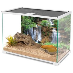 AWERT 72×24 inches Waterfall Terrarium Background Rainforest Aquarium Backgro…