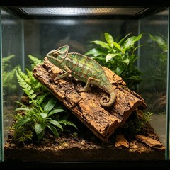 10Pcs Durable Reptile Cork Bark Hides Natural Terrarium Background Light Brown