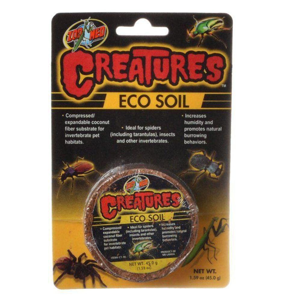 Zoo Med 3 Pack of Creatures Eco Soil, 1.59 Ounces Each, One Size, Brown