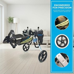 Dog Wheelchair for Back Legs, Lightweight Aluminum Adjustable Wheelchair for …